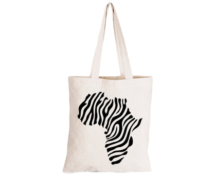 Africa - Zebra Print - Eco-Cotton Natural Fibre Bag - BuyAbility South Africa