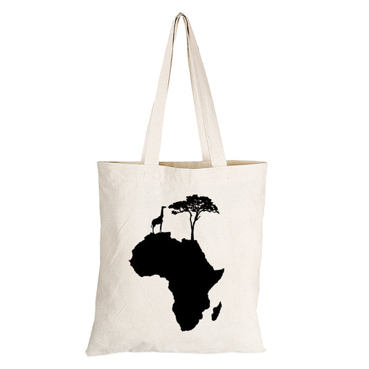 Africa Silhouette - Eco-Cotton Natural Fibre Bag