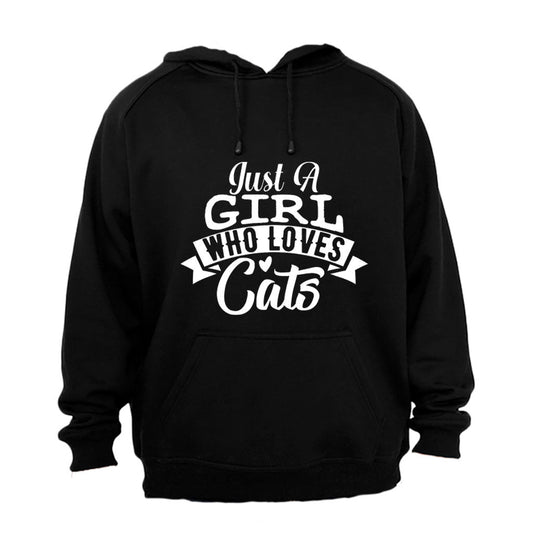A Girl Who Loves Cats - Hoodie - BuyAbility South Africa