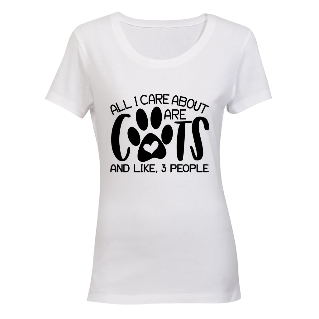 All I Care About Are Cats - Ladies - T-Shirt - BuyAbility South Africa