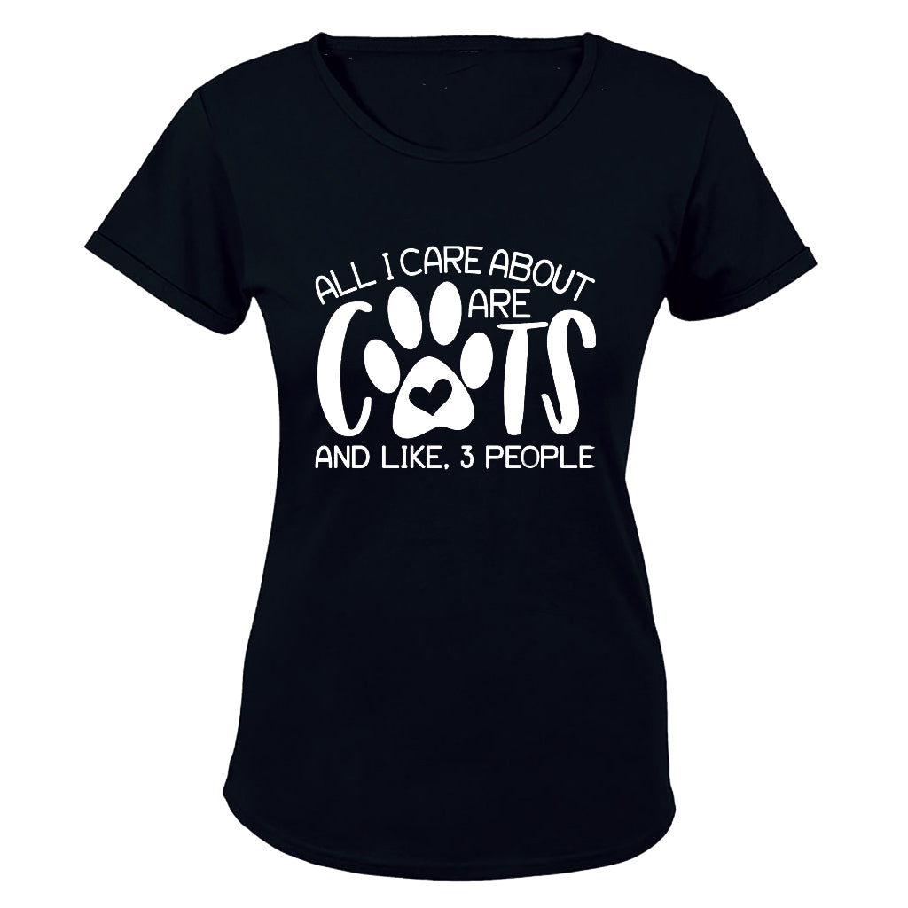 All I Care About Are Cats - Ladies - T-Shirt - BuyAbility South Africa