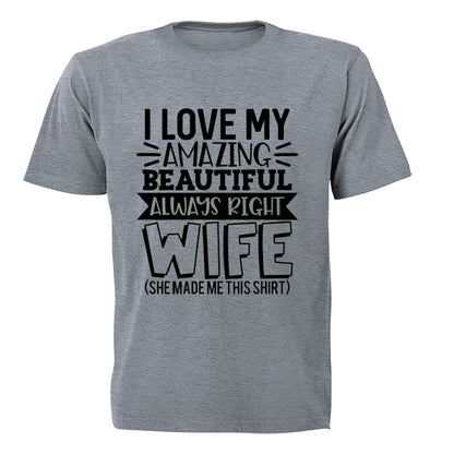 Always Right Wife - Adults - T-Shirt - BuyAbility South Africa