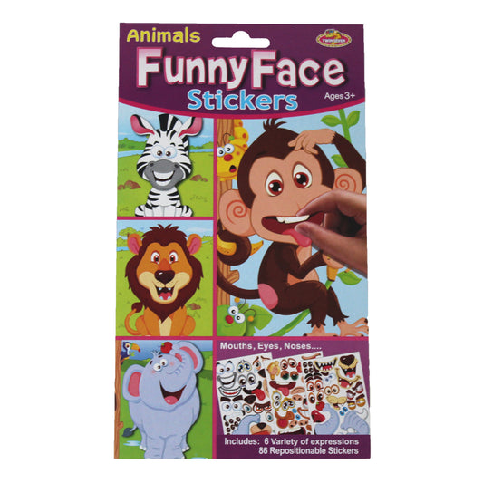 Animals - Funny Face Stickers
