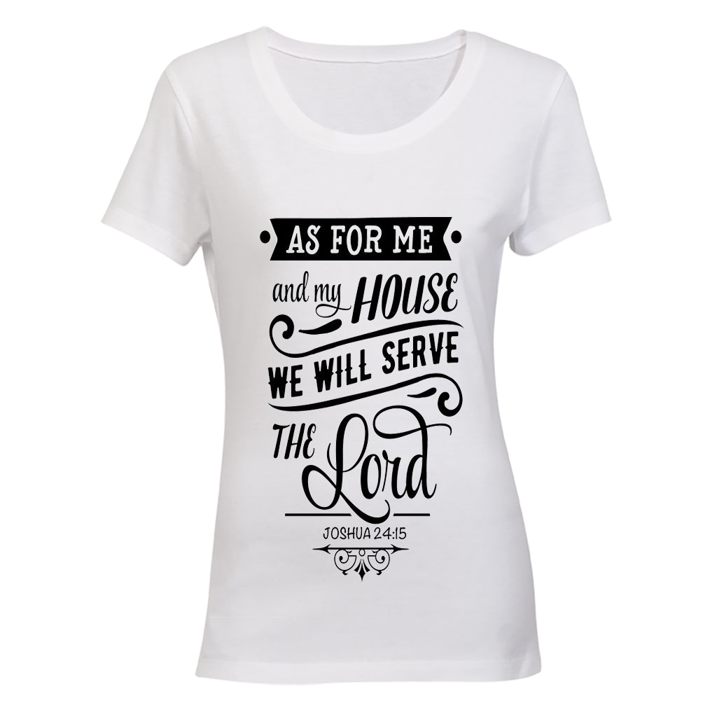 As for me and my House - Joshua 24:15 - Ladies - T-Shirt - BuyAbility South Africa