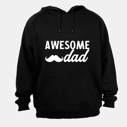 Awesome Dad - Mustache - Hoodie - BuyAbility South Africa