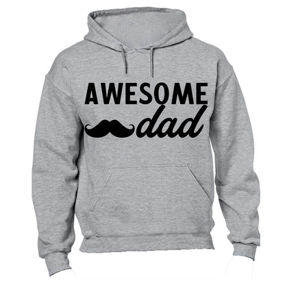 Awesome Dad - Mustache - Hoodie - BuyAbility South Africa