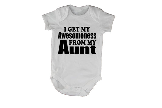 My Awesomeness From My Aunt - Baby Grow - BuyAbility South Africa