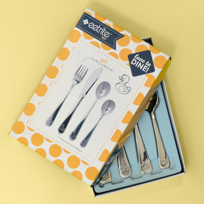4Pc Baby Cutlery Set - Duck - BuyAbility South Africa