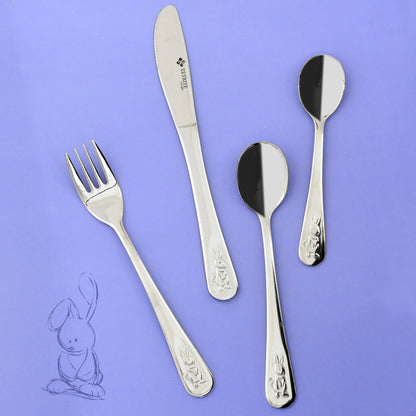 4Pc Baby Cutlery Set - Bunny - BuyAbility South Africa