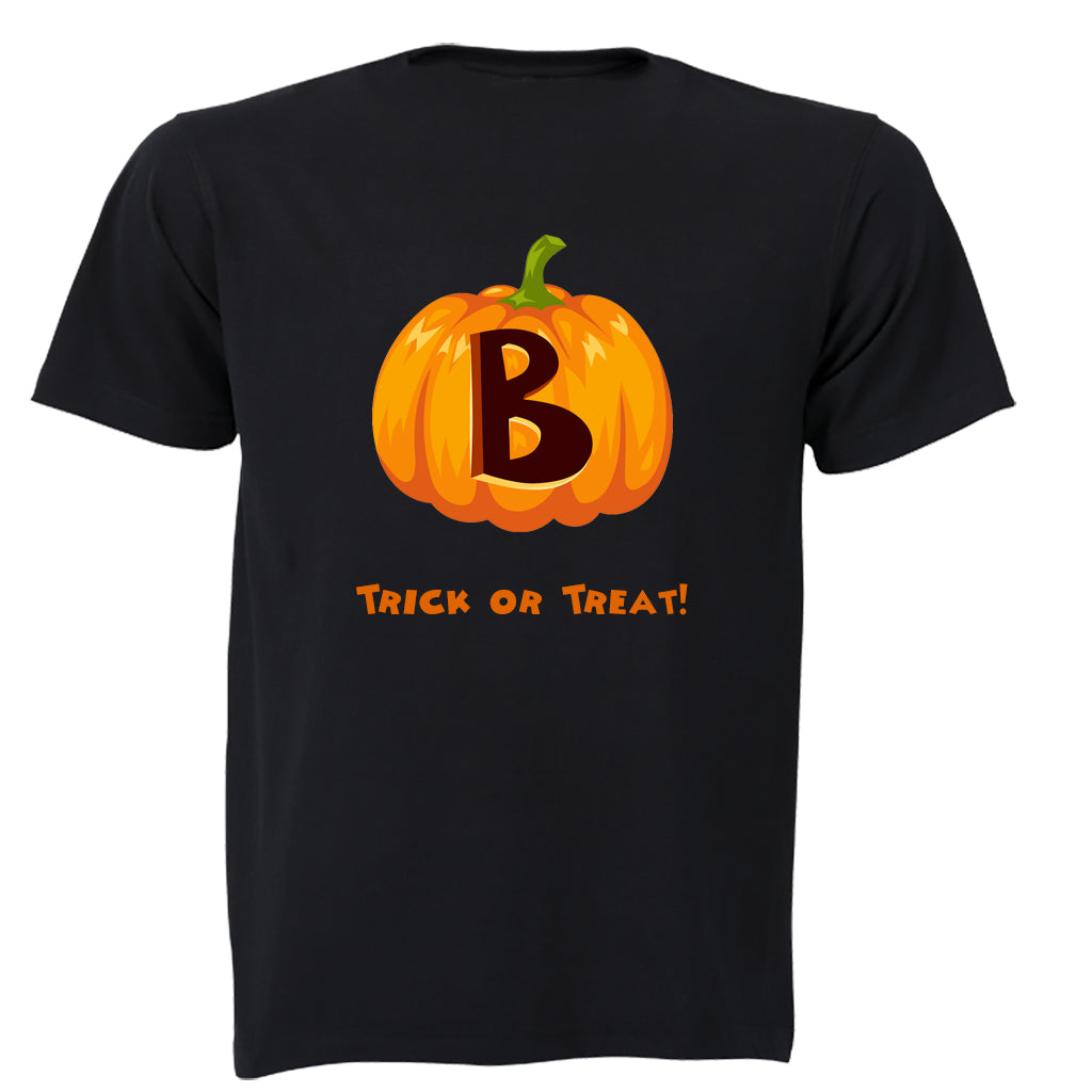 B - Halloween Pumpkin - Kids T-Shirt - BuyAbility South Africa