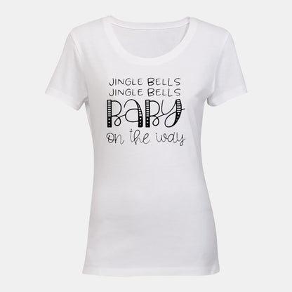 Baby On The Way - Christmas - Ladies - T-Shirt