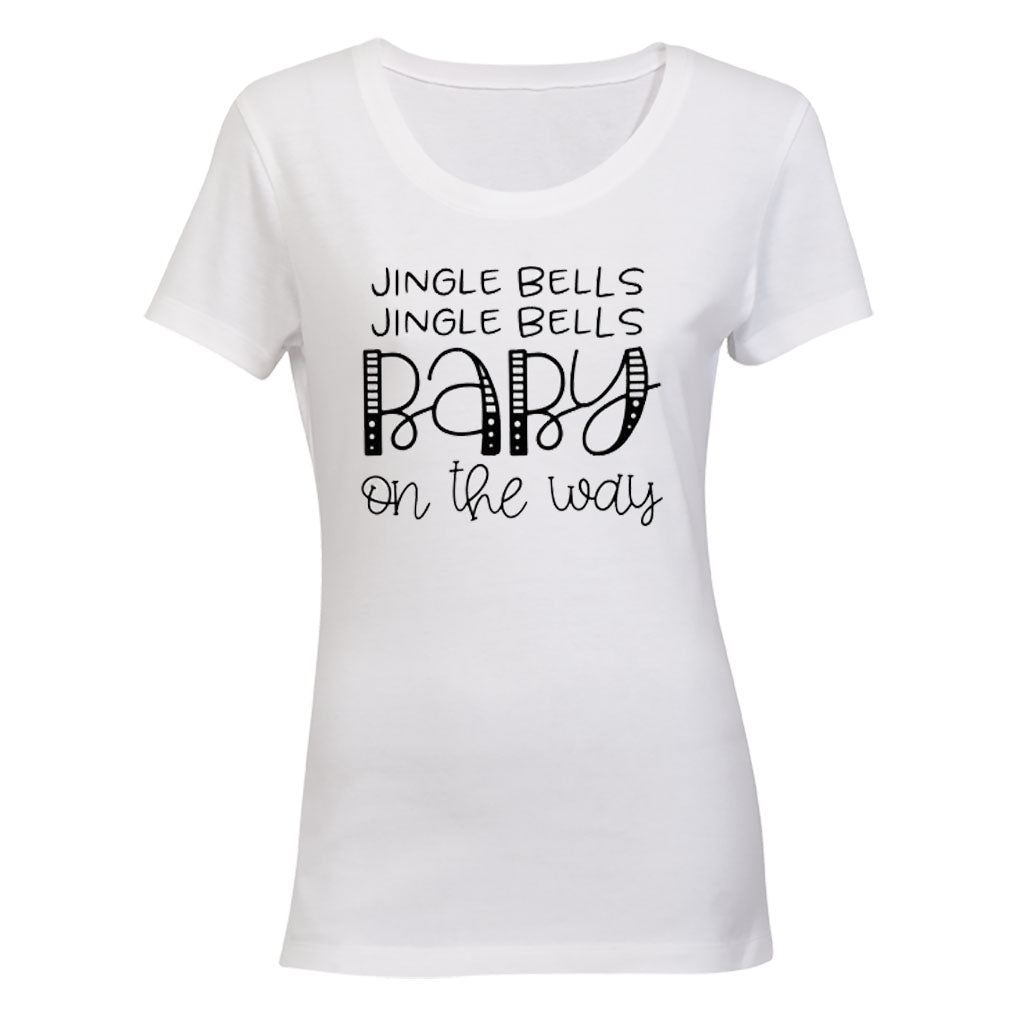Baby On The Way - Christmas - Ladies - T-Shirt - BuyAbility South Africa