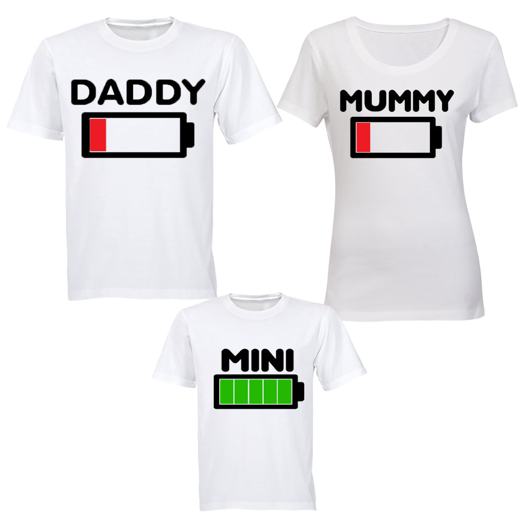 Battery Levels - Family Tees - Mom | Dad | Child - BuyAbility South Africa
