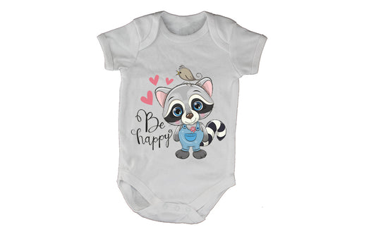 Be Happy Raccoon - Baby Grow - BuyAbility South Africa