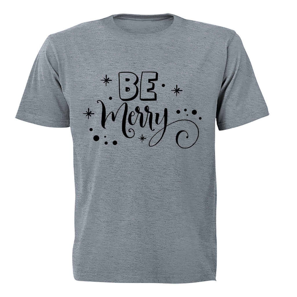 Be Merry - Christmas - Kids T-Shirt - BuyAbility South Africa