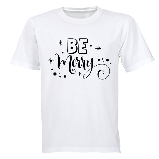 Be Merry - Christmas - Adults - T-Shirt - BuyAbility South Africa