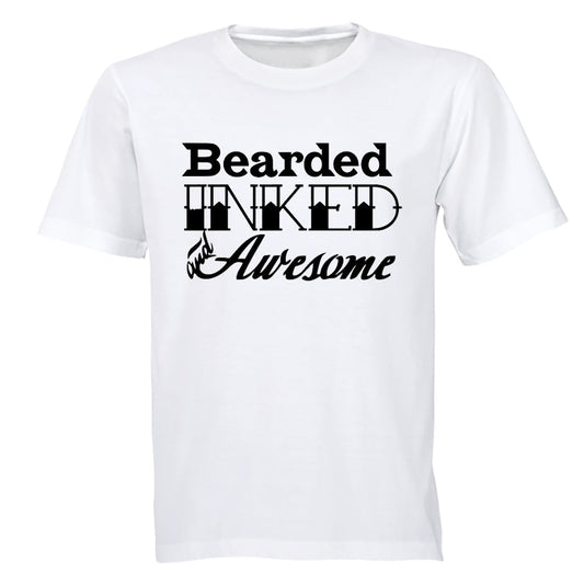 Bearded. Inked & Awesome - Adults - T-Shirt - BuyAbility South Africa