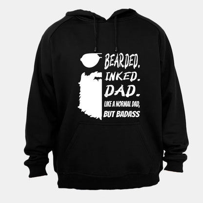 Bearded. Inked. DAD - Hoodie - BuyAbility South Africa