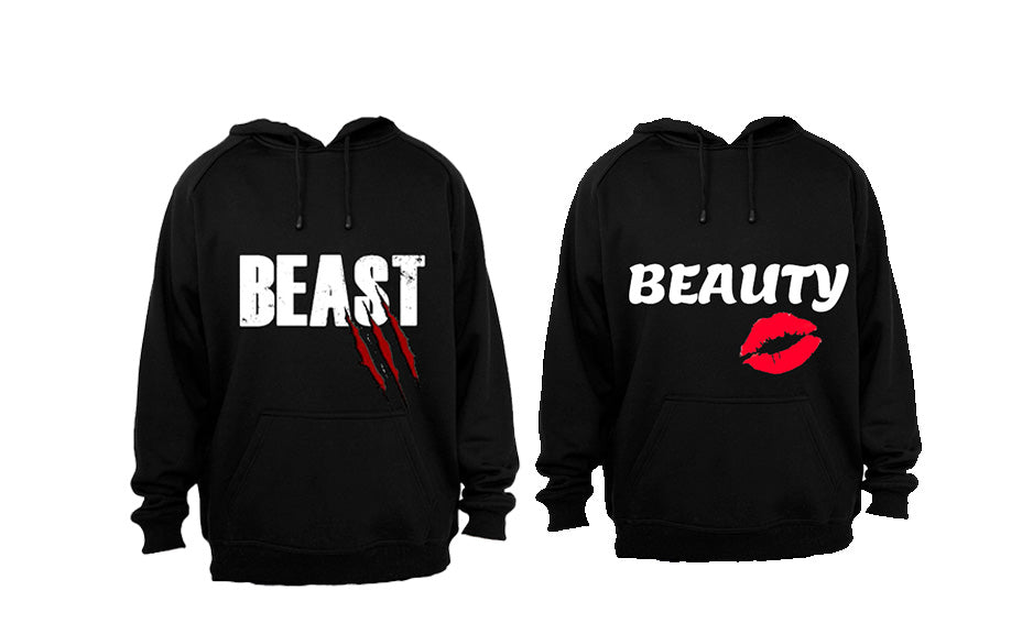 Beast & Beauty - Couples Hoodies (1 Set) - BuyAbility South Africa