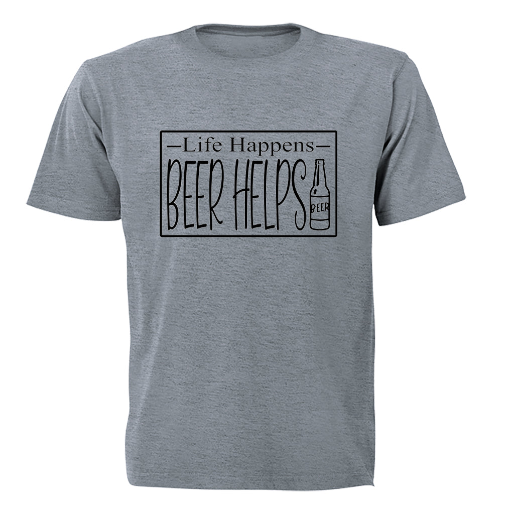 Beer Helps - Adults - T-Shirt - BuyAbility South Africa