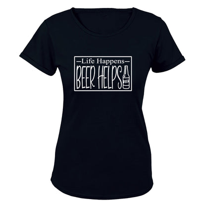 Beer Helps - Ladies - T-Shirt - BuyAbility South Africa