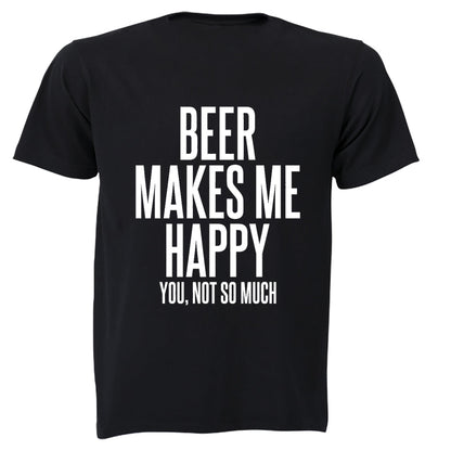 Beer Makes Me Happy - Adults - T-Shirt - BuyAbility South Africa