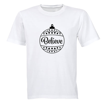 Believe - Christmas Bauble - Kids T-Shirt - BuyAbility South Africa