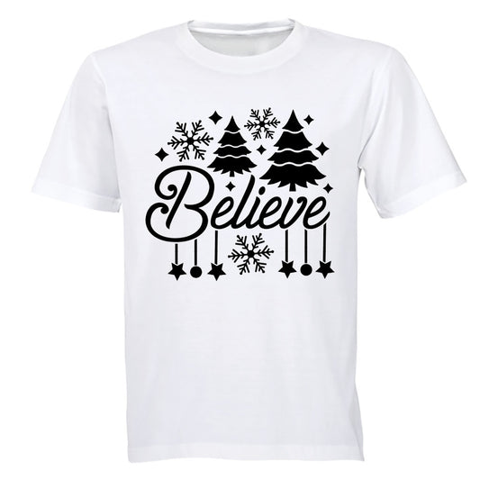 Believe - Christmas Decor - Adults - T-Shirt - BuyAbility South Africa