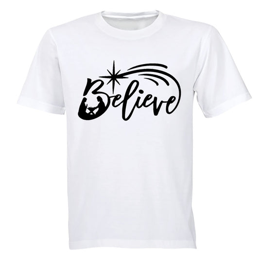 Believe - Christmas - Adults - T-Shirt - BuyAbility South Africa