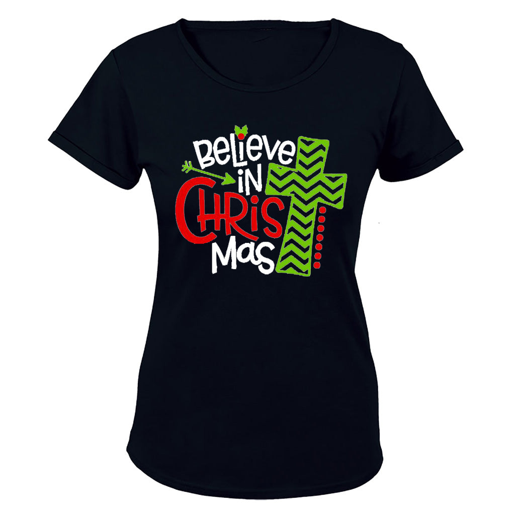 Believe in Christ-Mas - Christmas - Ladies - T-Shirt - BuyAbility South Africa