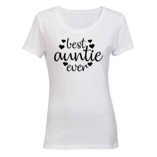 Best Auntie Ever - Hearts - Ladies - T-Shirt - BuyAbility South Africa