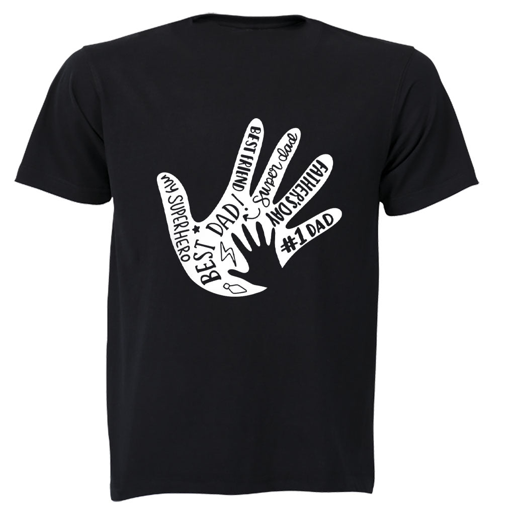 Best Dad - Hand - Adults - T-Shirt - BuyAbility South Africa