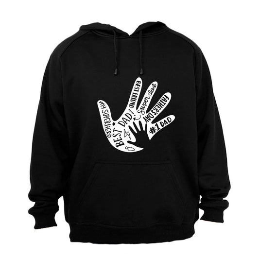 Best Dad - Hand - Hoodie - BuyAbility South Africa