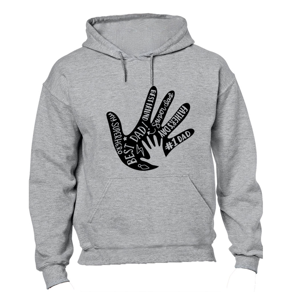 Best Dad - Hand - Hoodie - BuyAbility South Africa