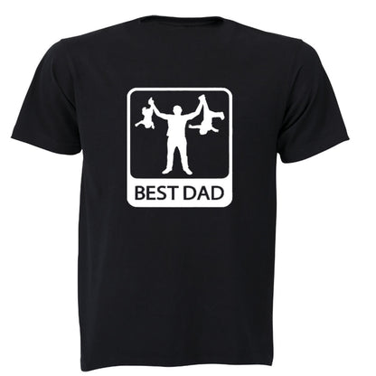 Best Dad with Kids - Adults - T-Shirt - BuyAbility South Africa