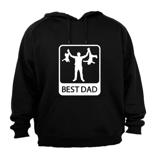 Best Dad with Kids - Hoodie - BuyAbility South Africa
