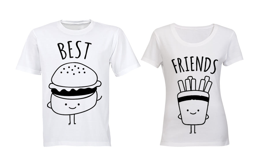Best Friends - Burger & Fries - Couples Tees - BuyAbility South Africa