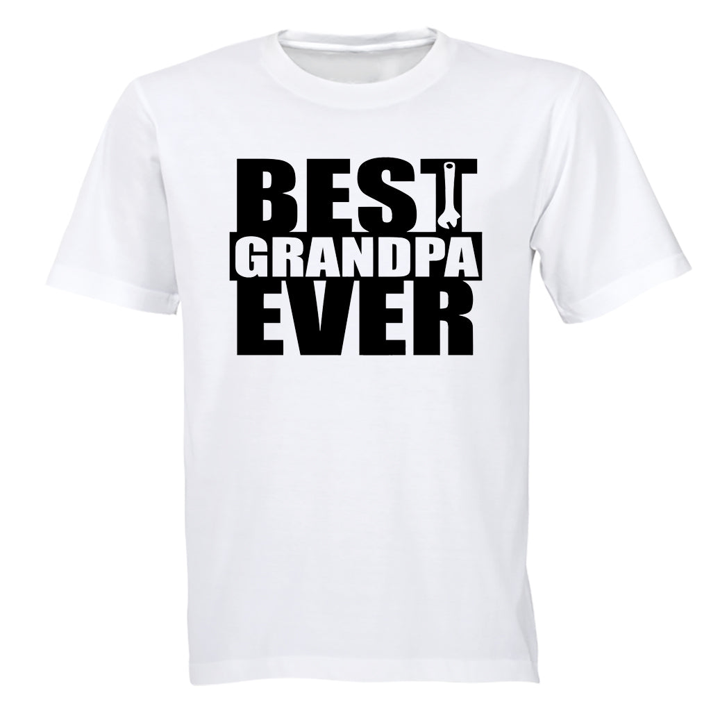 Best Grandpa Ever - Spanner - Adults - T-Shirt - BuyAbility South Africa