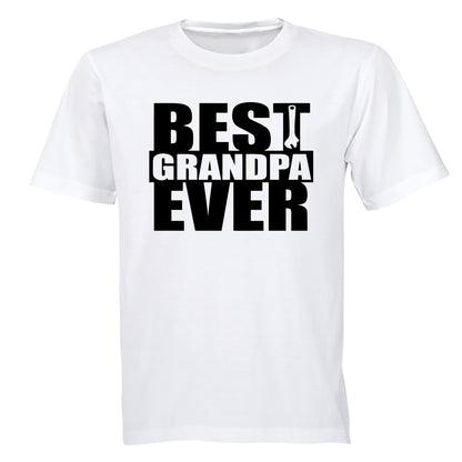 Best Grandpa Ever - Spanner - Adults - T-Shirt - BuyAbility South Africa