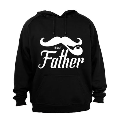 Best Father - Mustache - Hoodie - BuyAbility South Africa