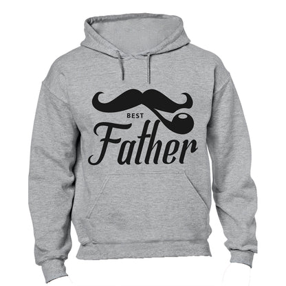 Best Father - Mustache - Hoodie - BuyAbility South Africa