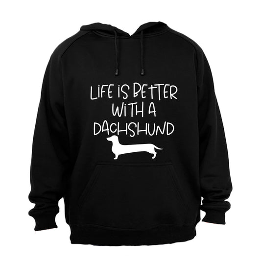 Better with a Dachshund - Hoodie - BuyAbility South Africa