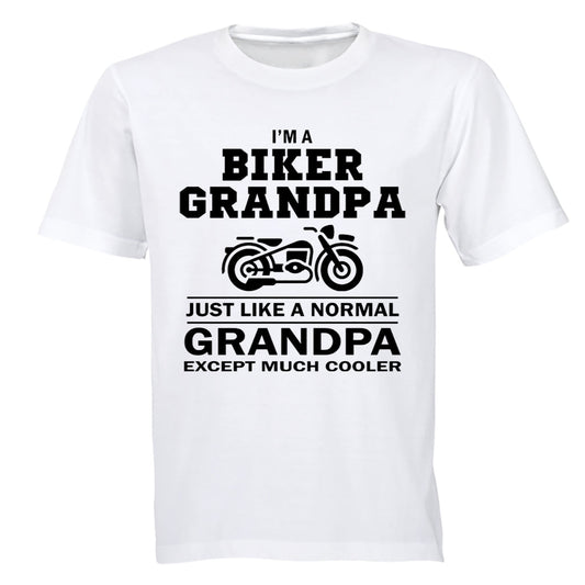 Biker Grandpa - Adults - T-Shirt - BuyAbility South Africa
