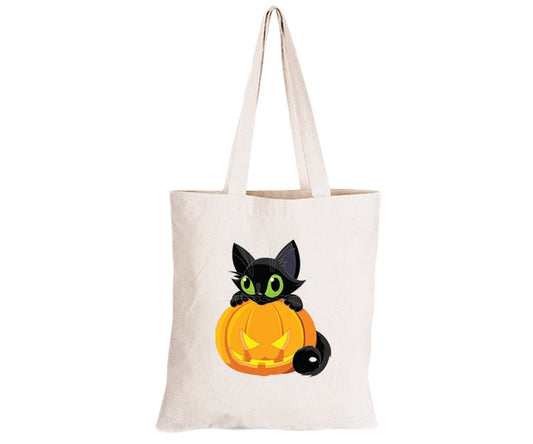 Black Cat - Halloween - Eco-Cotton Trick or Treat Bag - BuyAbility South Africa