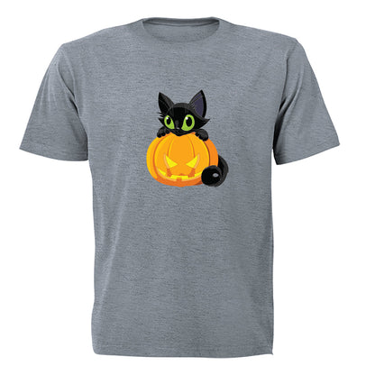 Black Cat - Halloween - Kids T-Shirt - BuyAbility South Africa