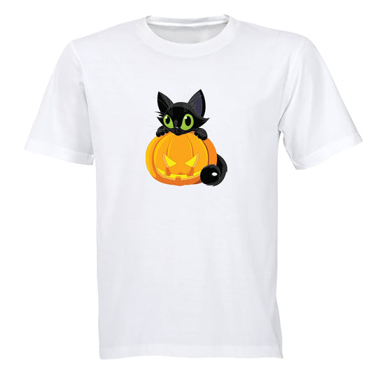 Black Cat - Halloween - Kids T-Shirt - BuyAbility South Africa
