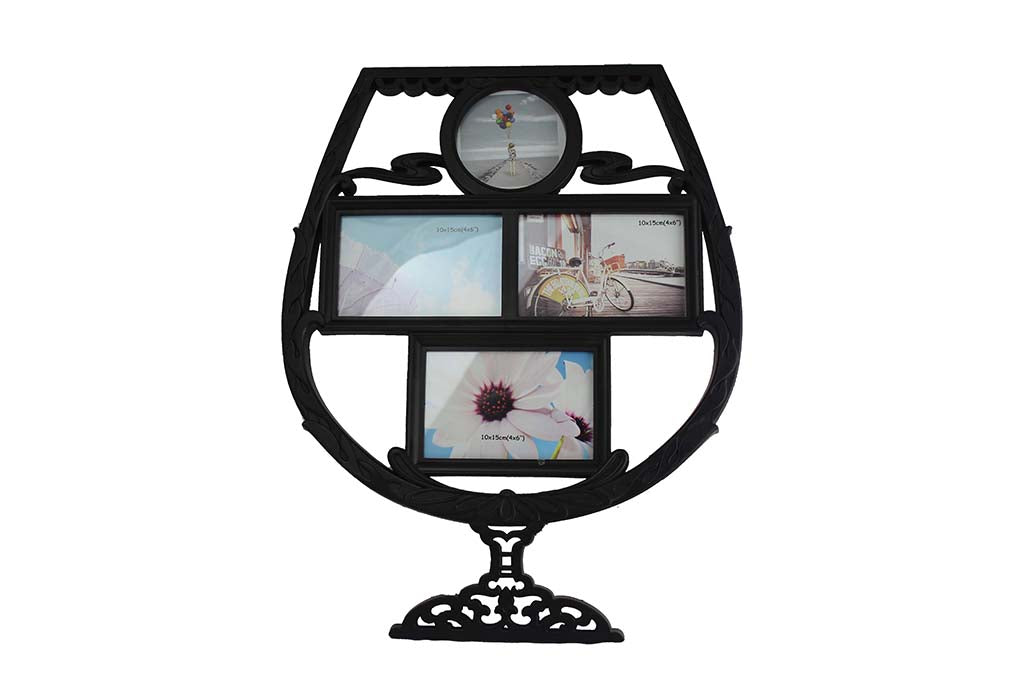 Wine Glass Frame, Black - BuyAbility