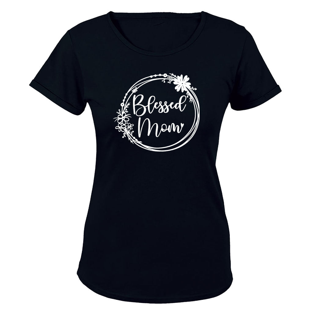 Blessed Mom - Circular - Ladies - T-Shirt - BuyAbility South Africa