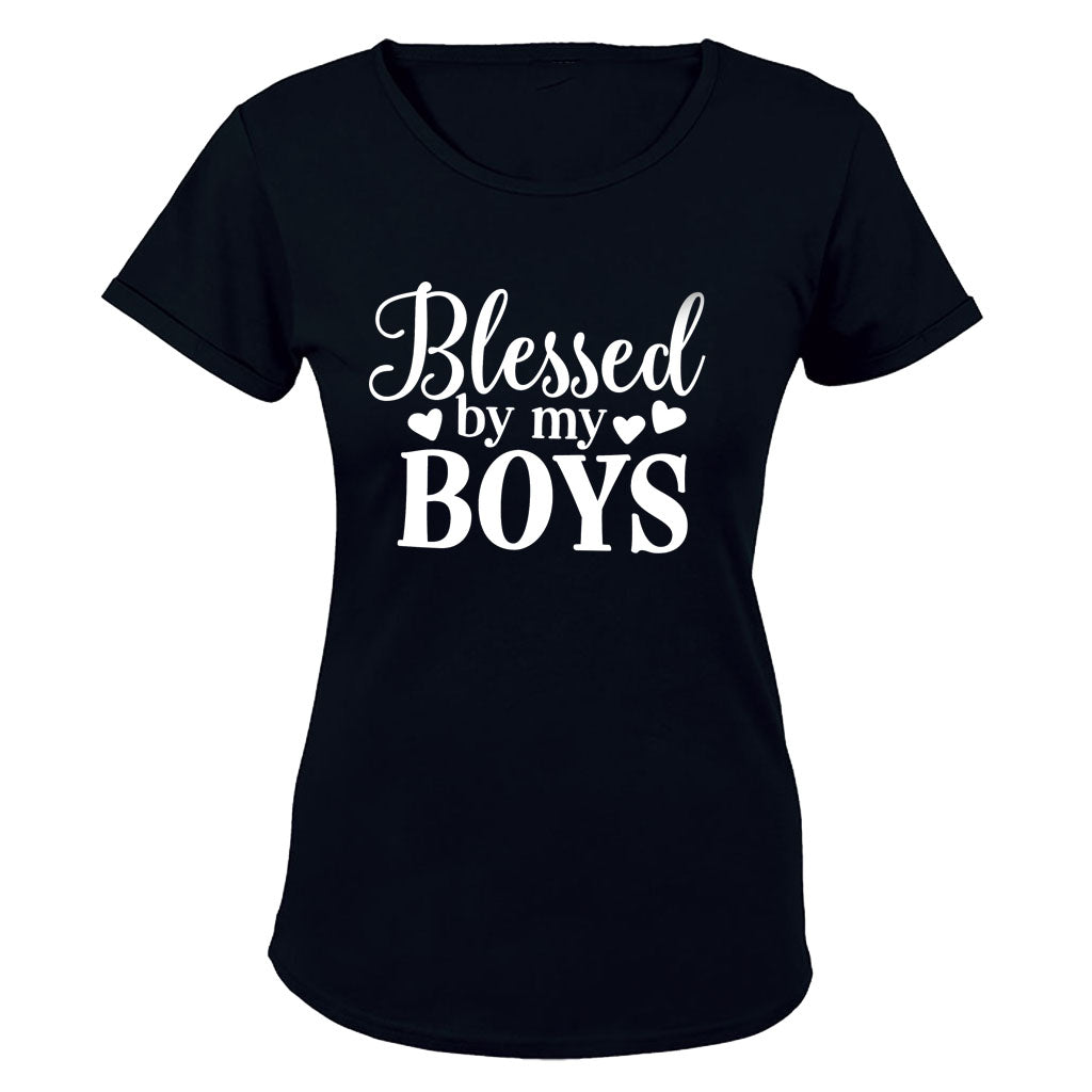 Blessed by my Boys - Ladies - T-Shirt - BuyAbility South Africa