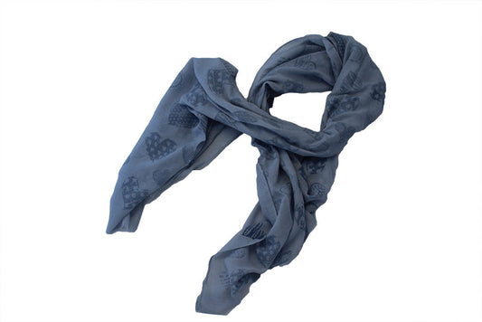 Scarf Print - Heart - Grey - BuyAbility South Africa